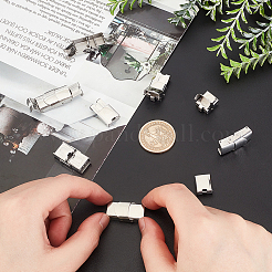 20 комплект застежек для часовых ремешков из нержавеющей стали 201 с гладкой поверхностью STAS-DC0011-59