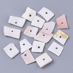 Натуральная розовая оболочка из бисера SSHEL-N034-20