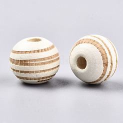 Perle di legno naturale verniciate&nbsp;WOOD-T021-54A-12