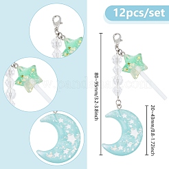 Украшение мобильного кулона из смолы и пластика HJEW-AB00621