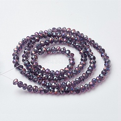 Стеклянные бусины с гальваническим покрытием &nbsp;EGLA-F124-FR-B08