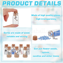 21 шт. 7 стеклянные банки AJEW-PH01586