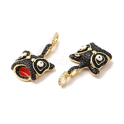 Латунные микро проложить кубического циркония подвески&nbsp;KK-A180-02G-02