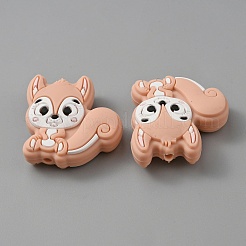 Белки пищевые экологически чистые силиконовые бусины&nbsp;LS-SIL-WH0012-030F