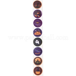500 шт. круглые наклейки на Хэллоуин AJEW-S089-02