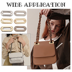 12 шт. 3-цветная литая ввинчивающаяся люверсная фурнитура&nbsp;FIND-WR0008-70