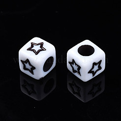 Непрозрачные акриловые бусины&nbsp;SACR-S273-40