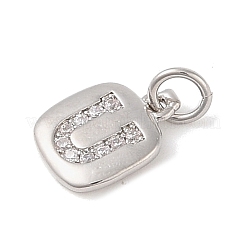 Покрытие стойки латунь микропаве прозрачные кубические циркониевые подвески KK-E110-14P-U