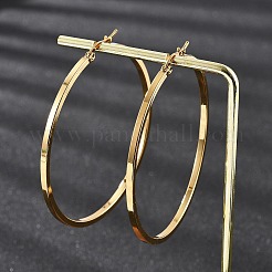 201 серьги-кольца из нержавеющей стали&nbsp;LS-EJEW-P304-14A-G