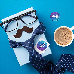 Латунная восковая печать штамп с ручкой AJEW-WH0184-0892