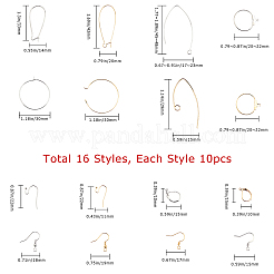 Комплекты фурнитуры для сережек из латуни KK-SC0001-33