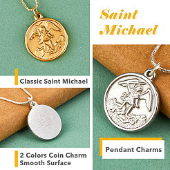 12 шт. подвески из нержавеющей стали 304 двух цветов&nbsp;STAS-DC0011-71