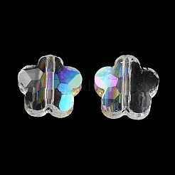 Прозрачный Electroplate стеклянные бусины&nbsp;GLAA-D016-17G