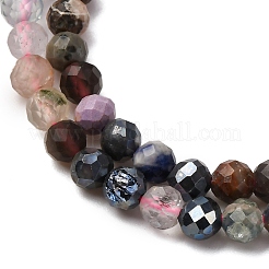 Природных драгоценных камней смешанного бисер нитей&nbsp;LS-G-RM2025-A16-4mm