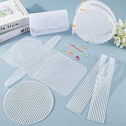 6 сумка 2 стиля наборы для самостоятельного вязания крючком пластиковых сумок&nbsp;DIY-CP0012-63