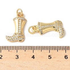 Латунные микропаве прозрачные подвески с фианитом&nbsp;ZIRC-I071-05G