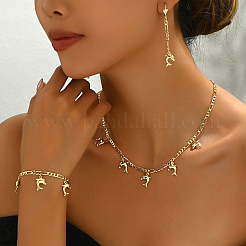 Комплект украшений с кисточками в виде дельфина для женщин в пляжном стиле для отдыха HU1740
