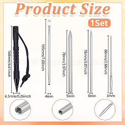 Наборы инструментов для плетеных браслетов из алюминиевого сплава&nbsp;TOOL-WH0125-116