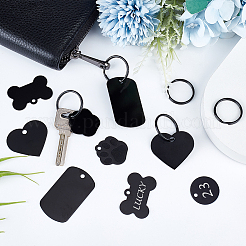 24шт. 6-х стильные алюминиевые подвески ALUM-GA0001-03