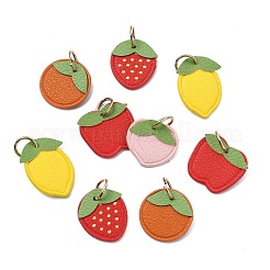 10 шт. 5 подвески из микрофибры и кожи с фруктовой серией&nbsp;FIND-CJ0005-21