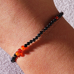 Браслет из натуральных смешанных драгоценных камней с круглыми бусинами для мужчин и женщин XO2750