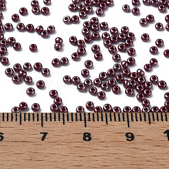11/0 チェコ不透明ガラスシードビーズ  光沢のある  ラウンド  サドルブラウン  2.2x1.5mm  穴：0.7mm  約500 G /袋&nbsp;SEED-N004-003B-12