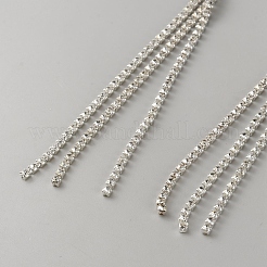 Haarbänder aus Eisen und Strass&nbsp;OHAR-WH0040-04P-02