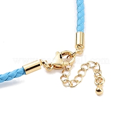 Изготовление плетеных круглых браслетов из искусственной кожи&nbsp;BJEW-H610-01G