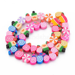 Имитация еды ручная работа полимерная глина бусины нити CLAY-N011-42A