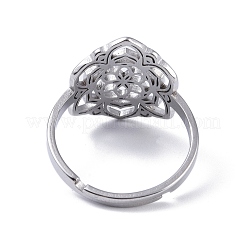 Регулируемые кольца из нержавеющей стали 201&nbsp;RJEW-C074-06P