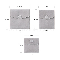 6 pz 3 sacchetti di gioielli in velluto stile&nbsp;TP-LS0001-04