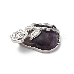 Подвески из натурального аметиста &nbsp;G-B042-01P-05