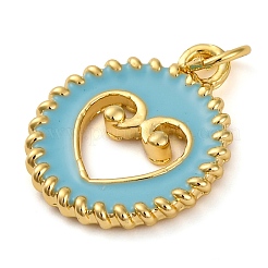 Латунь эмаль подвески&nbsp;KK-K339-07G-02