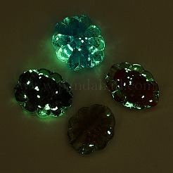 Светящиеся бусины лэмпворк из золота и песка ручной работы FOIL-T006-04