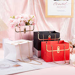 12 шт. 4-х цветные бумажные пакеты в форме мешочка для упаковки цветов ABAG-GF0001-28