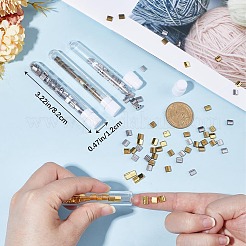 200 шт. 4-х цветные стеклянные бусины металлического цвета SEED-CN0001-16