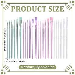 24 шт. 4-цветная секторная кисть&nbsp;DRAW-ME0001-01