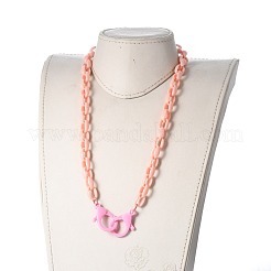 Personalisierte Acryl-Kabelketten-Halsketten&nbsp;NJEW-JN02898-05