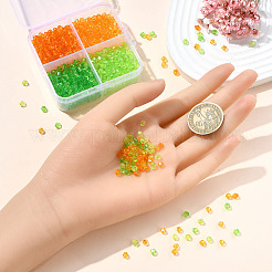 1200шт 4 цвета прозрачные акриловые бусины&nbsp;TACR-YW0002-41B