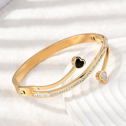 Шарнирные браслеты из нержавеющей стали 304 для женщин&nbsp;BJEW-D408-17G