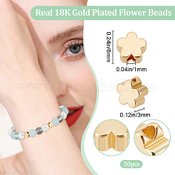 50 шт. Латунные бусины KK-BBC0016-46