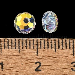 Ab цветные стеклянные бусины&nbsp;EGLA-P059-03A-AB14