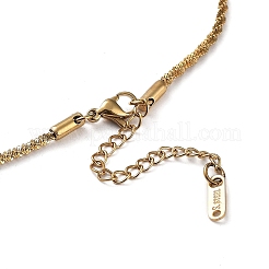 Ионное покрытие (ip) 304 нержавеющая сталь шипованная цепочка ожерелье NJEW-D045-06G