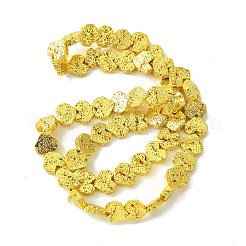 Гальванические бусины из натуральной лавы G-H303-A09-G01