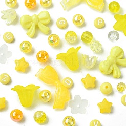 DIY круглый бант цветок акриловые бусины браслеты комплекты ювелирных изделий&nbsp;DIY-FS0006-27