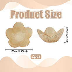 Piatto da dessert in porcellana a forma di fiore&nbsp;ODIS-WH0030-371
