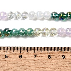 Стеклянные бусины с гальваническим покрытием &nbsp;EGLA-D300-06-6mm-19