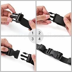 Pom libération de côté boucles en plastique&nbsp;LS-KY-J001-06A-01