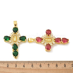 Латунные микро проложить кубического циркония подвески KK-M300-32G