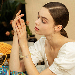 3 пакетик 3-х цветных пластиковых разделительных бусин ccb KY-DC0001-23